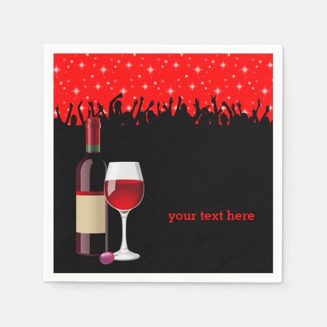 Serviette En Papier Cocktail * choisir la couleur arrière - plan (Devant)