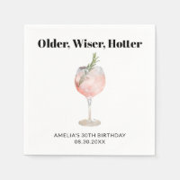 Cocktail d'anniversaire plus vieux, plus sage et p