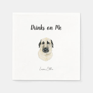 Serviette En Papier Cocktail de chien serviettes