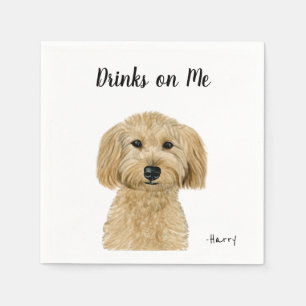Serviette En Papier Cocktail de chien serviettes