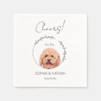 Cocktail de mariage pour chien caniche simple