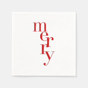 Serviette En Papier Cocktail de Noël serviettes   Joyeux