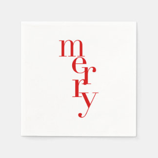 Serviette En Papier Cocktail de Noël serviettes | Joyeux