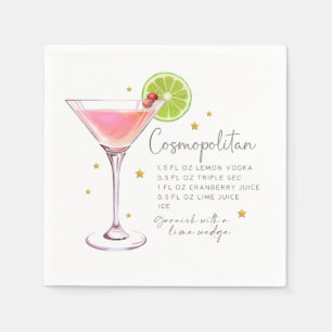 Serviette En Papier Cocktail de recettes cosmopolites