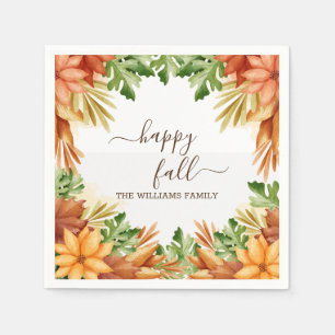 Serviette En Papier Cocktail Happy Fall Foliage