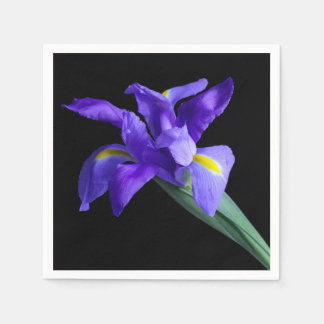 Serviette En Papier Cocktail Iris violet Napkin