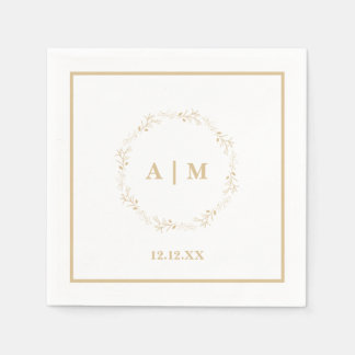 Serviette En Papier Cocktail mariage Napkin