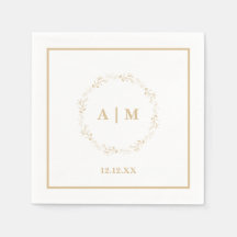 Cocktail mariage Napkin