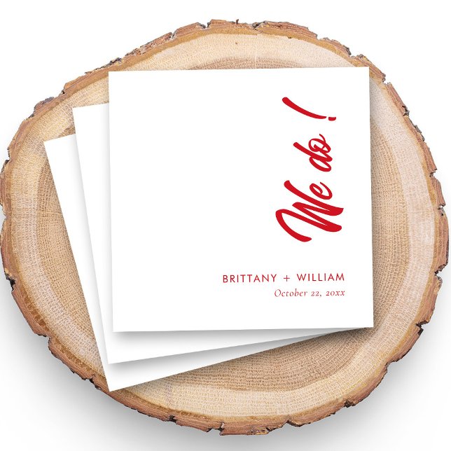 Serviette En Papier Cocktail Mariage personnalisé unique (Créateur téléchargé)