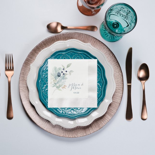 Serviette En Papier Cocktail mariage serviettes (Créateur téléchargé)