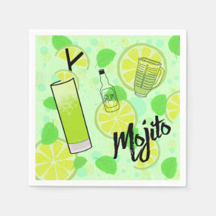 Serviette En Papier Cocktail Mojito