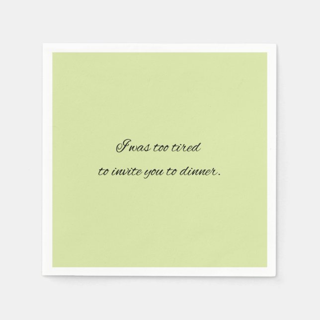 Serviette En Papier Cocktail napkin drôle citron vert fête (Devant)