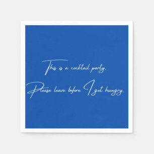 Serviette En Papier Cocktail napkin drôle fête noire