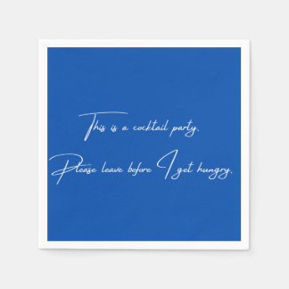 Serviette En Papier Cocktail napkin drôle fête noire