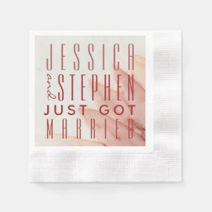 Serviette En Papier Cocktail Napkin Lovely in Rose et Lavenders