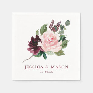 Serviette En Papier Cocktail Napkin Mariage Broussaud