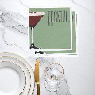 Serviette En Papier Cocktail Party Espresso Martini Napkin