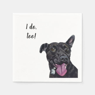 Serviette En Papier Cocktail personnalisé chien Napkin