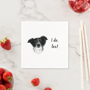 Serviette En Papier Cocktail personnalisé chien Napkin