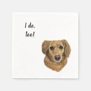 Serviette En Papier Cocktail personnalisé chien Napkin