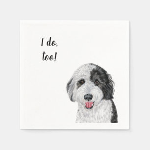 Serviette En Papier Cocktail personnalisé chien Napkin