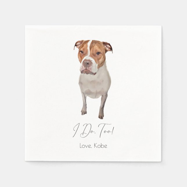 Serviette En Papier Cocktail personnalisé pour animaux domestiques (Devant)