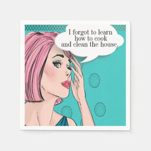 Serviette En Papier Cocktail Pop Art Party