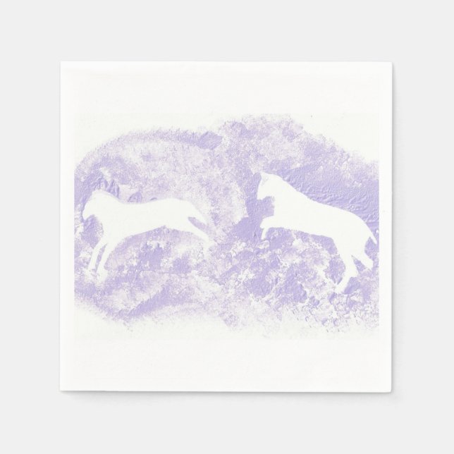 Serviette En Papier Cocktail serviettes avec conception de cheval (Devant)