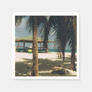 Serviette En Papier Cocktail serviettes avec une scène d'île