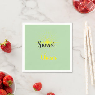 Serviette En Papier Cocktail Sunset Chaser Napkin