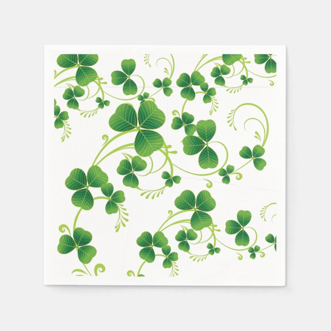Serviette En Papier Cocktail Taille Papier serviettes-Saint Patrick's (Devant)