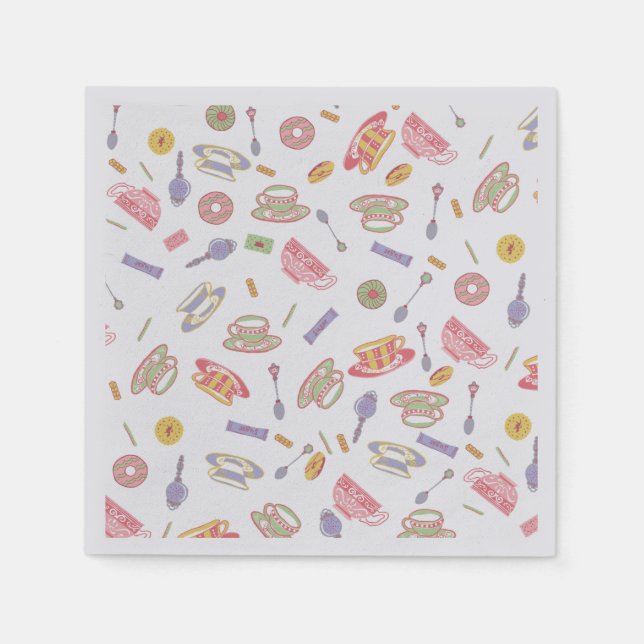 Serviette En Papier Cocktail Tea Party Napkins (Devant)