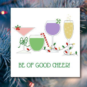 Serviette En Papier Cocktails Retro Holiday