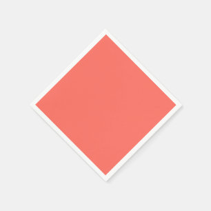 Serviette En Papier Code hexadécimal de corail FF6F61