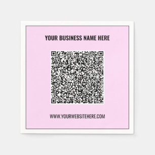 Serviette En Papier Code QR Info de numérisation Texte et couleurs per