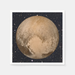 Serviette En Papier Coeur de Pluto Starry Sky