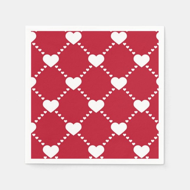 Serviette En Papier coeur rouge génial (Devant)