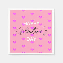 Coeurs roses mignons Bonne Journée des Galentines