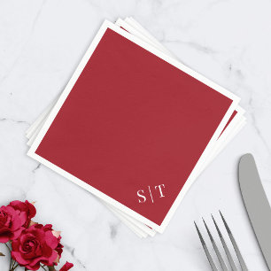 Serviette En Papier Coin de couleur personnalisée nappe de mariage mon