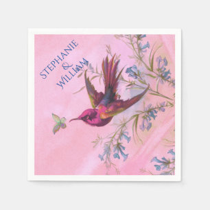 Serviette En Papier Colibri rouge