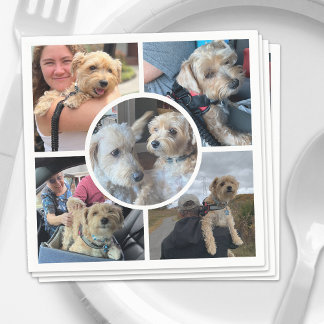 Serviette En Papier Collage photo moderne