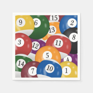 Serviette En Papier Collection Billiard Ball