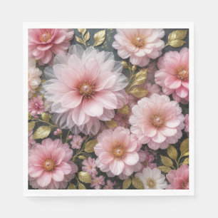 Serviette En Papier Collection Cosmos rose