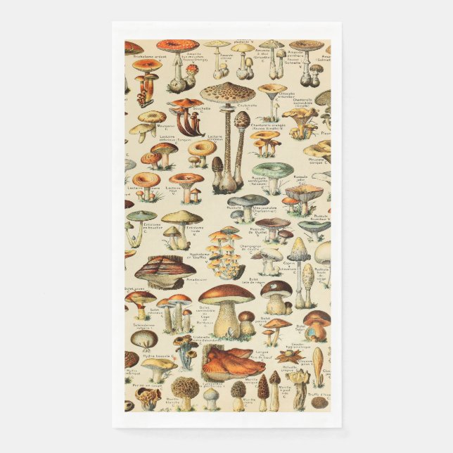 Serviette En Papier Collection de champignons (Devant)
