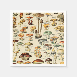 Serviette En Papier Collection de champignons