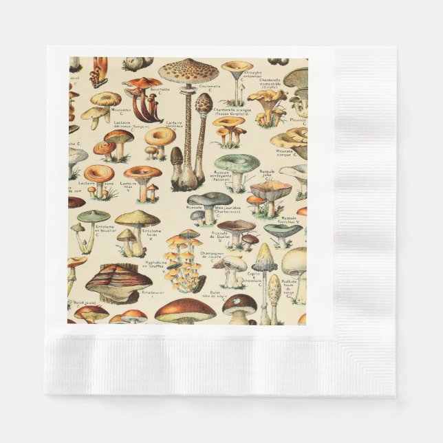 Serviette En Papier Collection de champignons (Devant)
