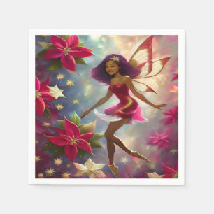 Serviette En Papier Collection de fées de Noël Tint de Plum Coiffure n