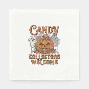 Serviette En Papier Collectionneurs de bonbons bienvenue citrouille fa