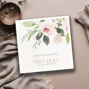 SERVIETTE EN PAPIER COLLECTIVITÉ FLORALE DE ROSE ROSE BLANCHE DOUCE P