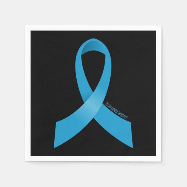 Serviette En Papier Colon Cancer Aware Ribbon (Devant)